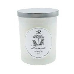 HD Designs Frosted Jar Candle - Saltwater Kisses