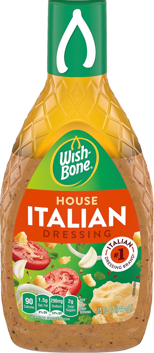 slide 6 of 9, Wish-Bone House Italian Dressing 15 oz, 15 oz