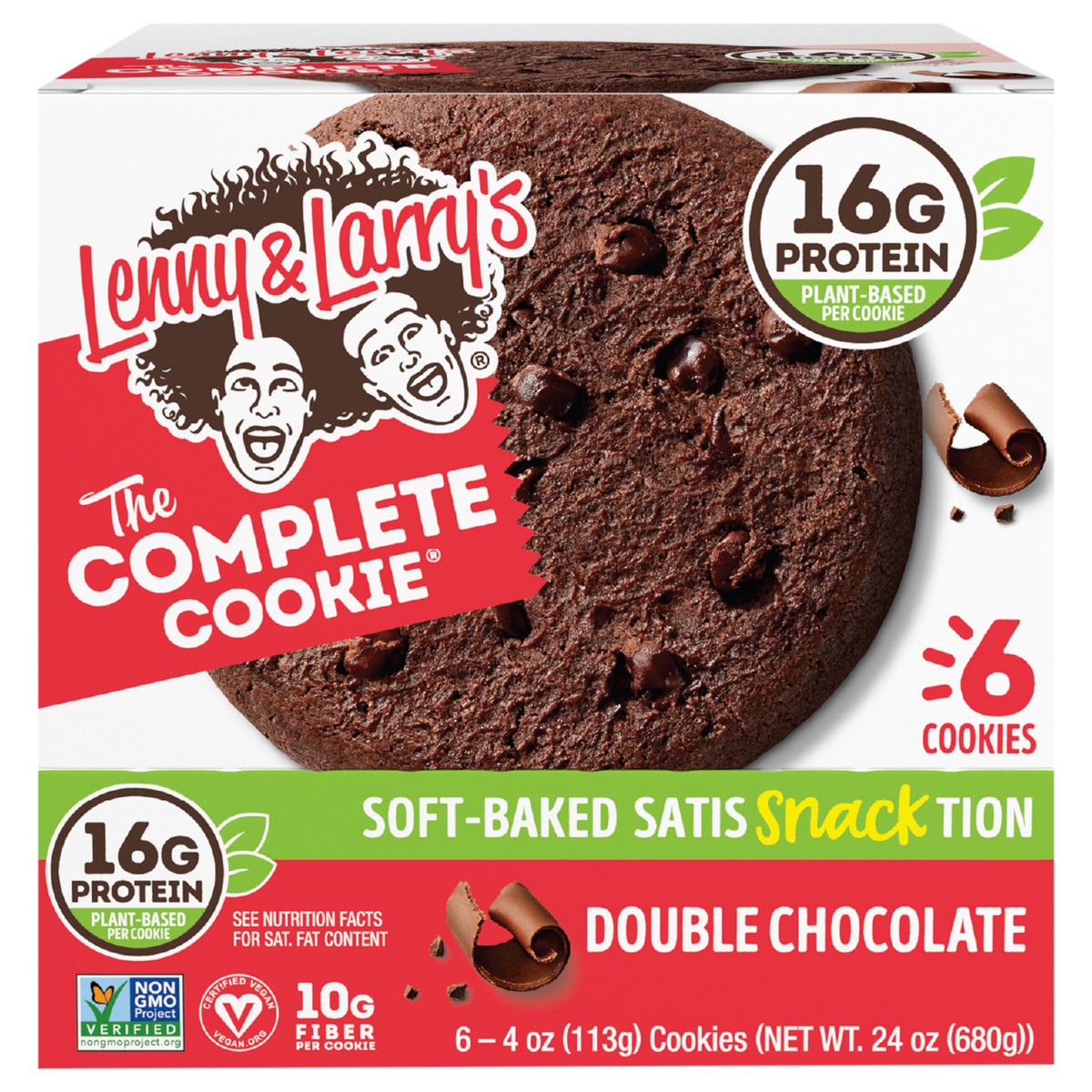 slide 1 of 12, Lenny & Larry's The Complete Cookie, Double Chocolate, 4oz - 6ct, 6 ct