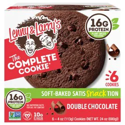 Lenny & Larry's The Complete Cookie, Double Chocolate, 4 oz - 6 ct