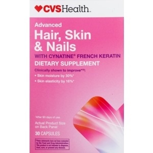 slide 1 of 1, CVS Pharmacy Cvs Health Advanced Hair, Skin & Nails Capsules, 30 ct