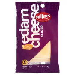 Miller's Cheese Edam Sliced Cheese 6 oz