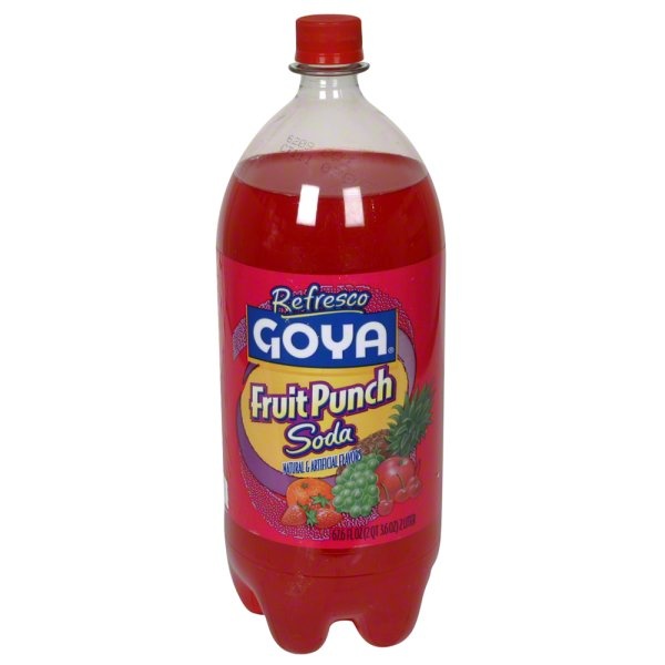 slide 1 of 1, Goya Fruit Punch Soda, 67.6 fl oz