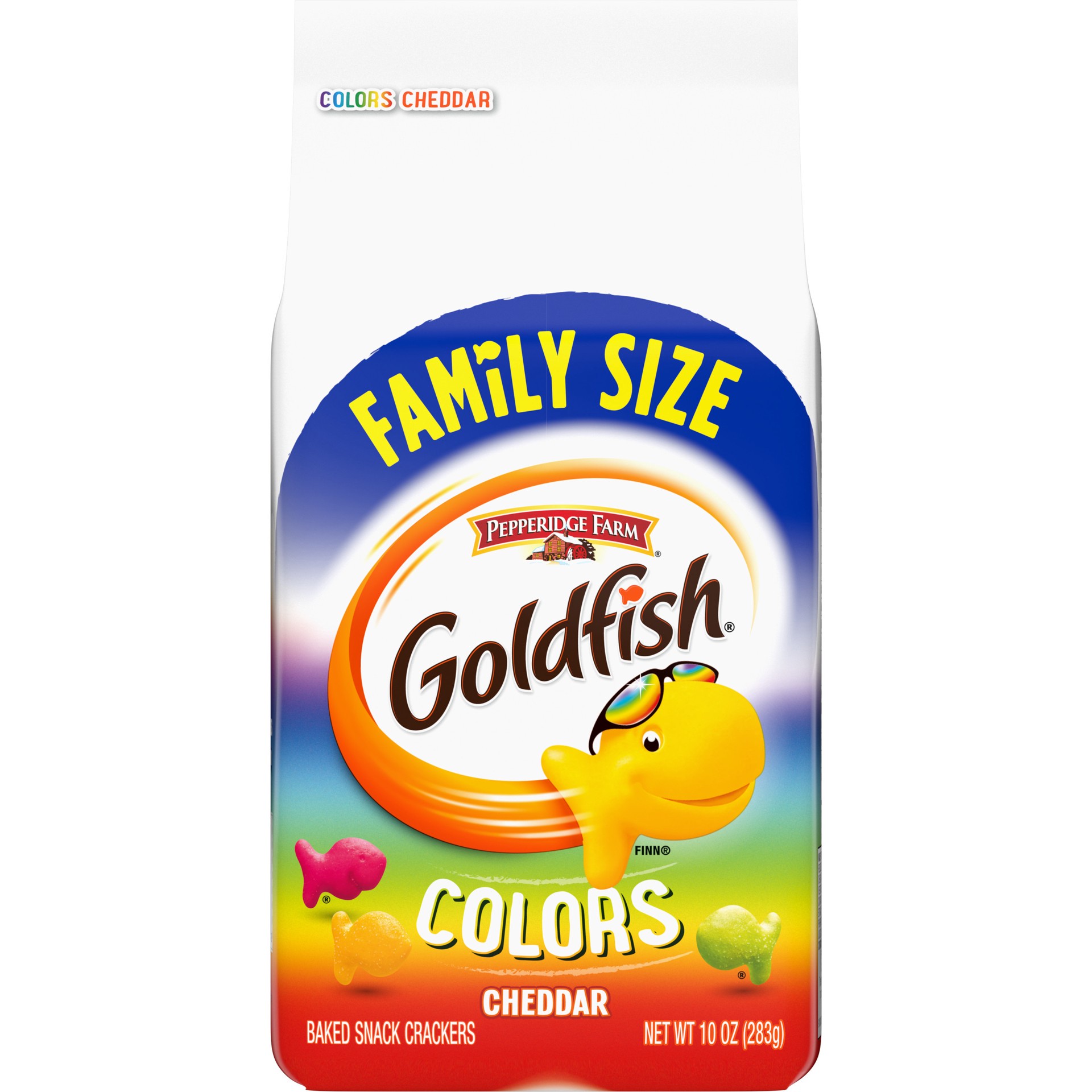 slide 1 of 5, Pepperidge Farm Goldfish Crackers, Colors Crackers, Family Size, 10 Oz Bag, 10 oz