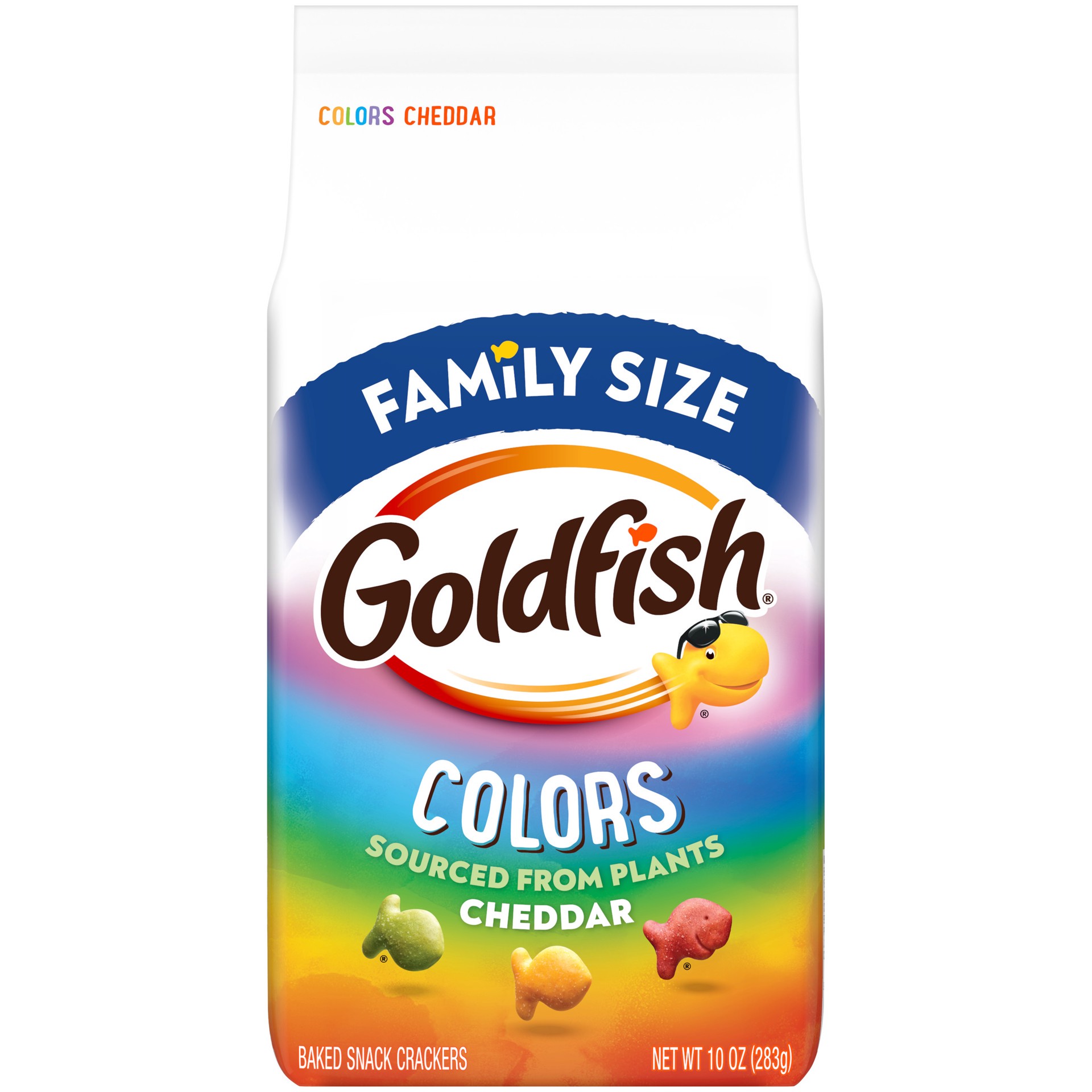 slide 1 of 5, Goldfish Colors Cheddar Cheese Crackers, 10 Oz Bag, 10 oz