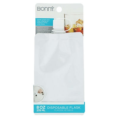 slide 1 of 1, Bonny Bar Disposable Flask, 8 oz