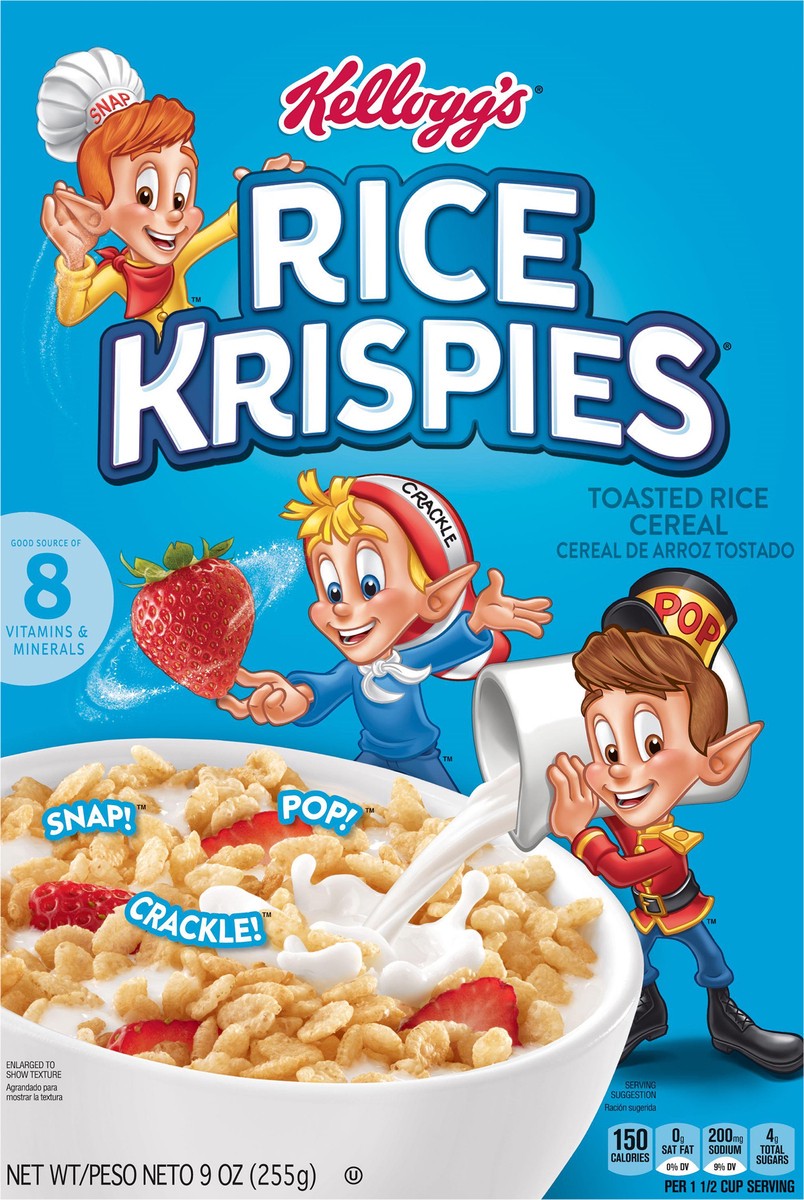 slide 6 of 8, Rice Krispies Kellogg's Rice Krispies Breakfast Cereal - 9oz, 9 oz