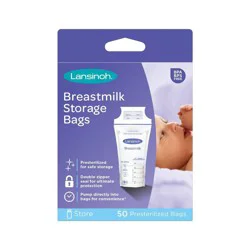 Lansinoh Presterilized Breastmilk Storage Bags 50 ea