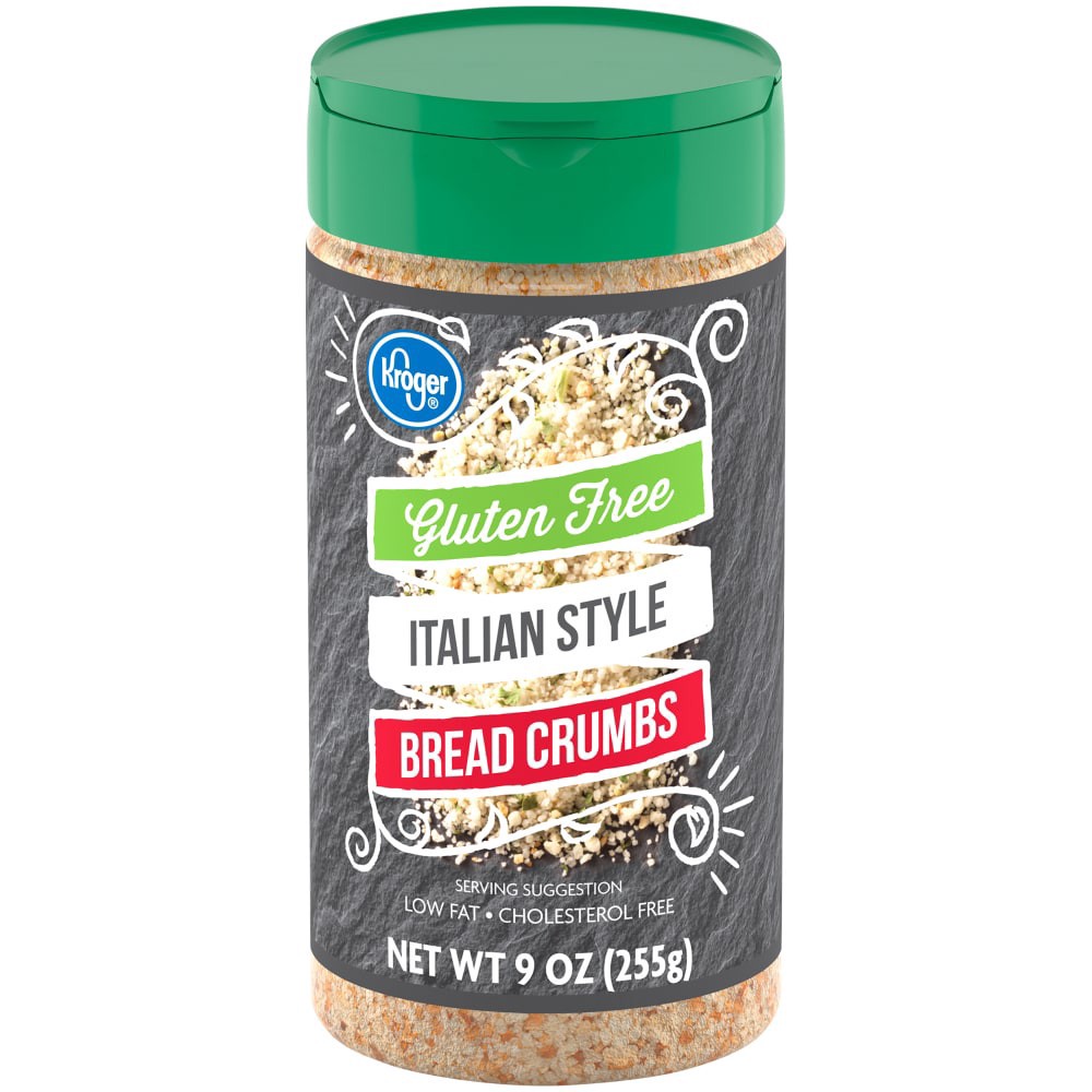 slide 1 of 4, Kroger Gluten Free Italian Style Bread Crumbs, 9 oz