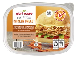Giant Eagle Deli Sliced Rotisserie Chicken Breast