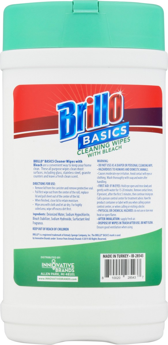slide 7 of 9, Brillo Basic Wipes With Bleach, 40 ct