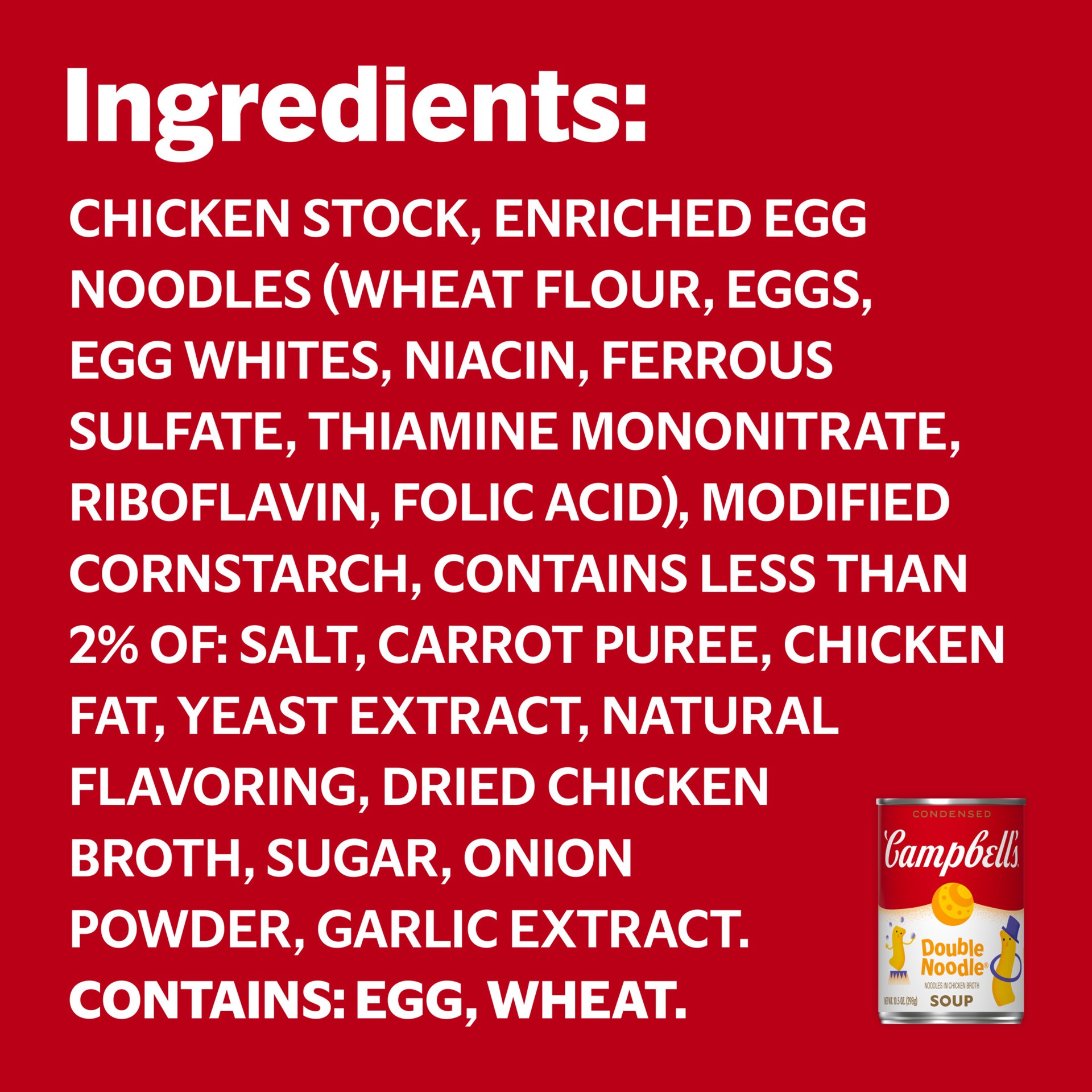 slide 3 of 9, Campbell's Campbell''s Condensed Kids Double Noodle Soup, 10.5 oz Can (4 Pack), 42 oz