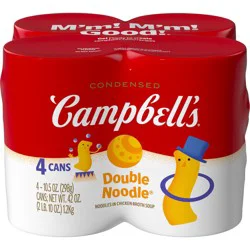 Campbell's Campbell’s Condensed Kids Double Noodle Soup, 10.5 oz Can (4 Pack)