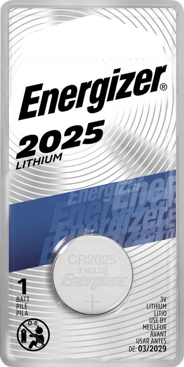 slide 2 of 3, Energizer 2025 Coin Lithium Batteries, 1 ct