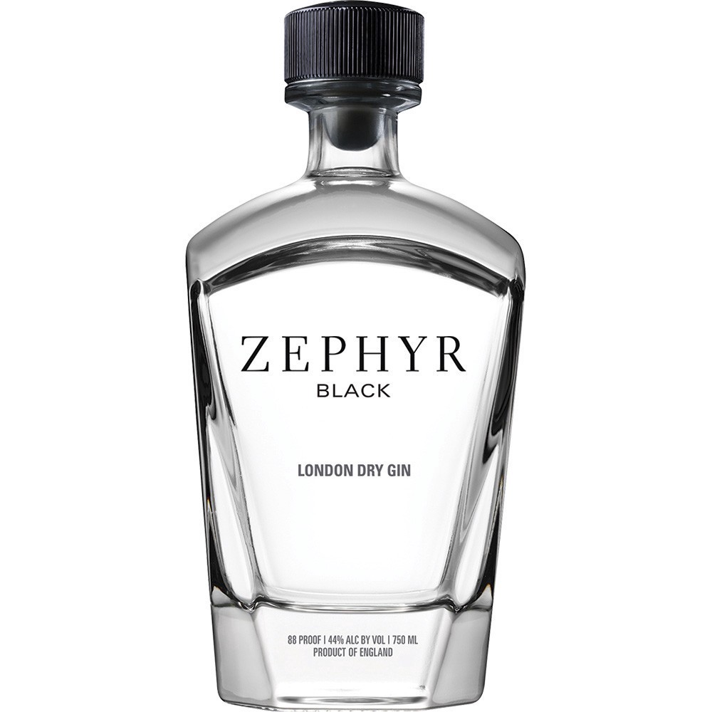 slide 1 of 1, Zephyr Black Zephyr Gin 88 Proof, 750 ml