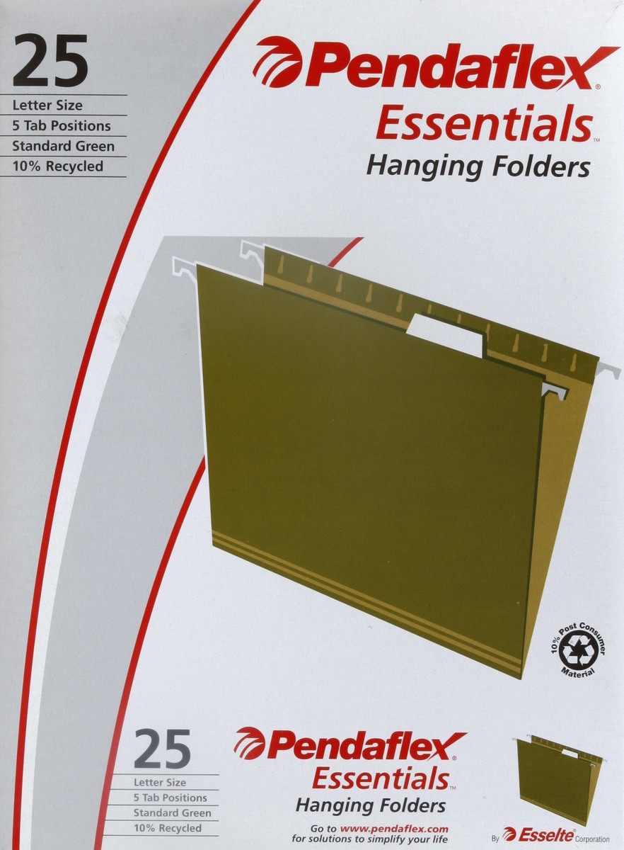 slide 4 of 4, Pendaflex Essentials Hanging File Folders, 25 ct