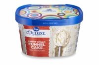 slide 1 of 1, Kroger Deluxe Sweet Cream Funnel Cake Ice Cream, 1.5 qt