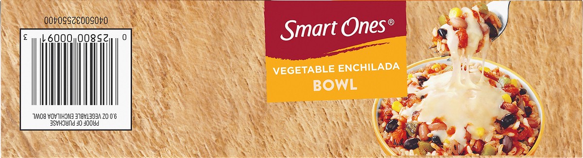 slide 5 of 10, Smart Ones Vegetable Enchilada Bowl with Beans, Rice, Cheese & Enchilada Sauce Frozen Meal, 9 oz Box, 256 g