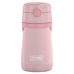 Thermos Stainless Steel Straw Bottle - Rose