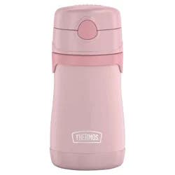 Thermos Stainless Steel Straw Bottle - Rose