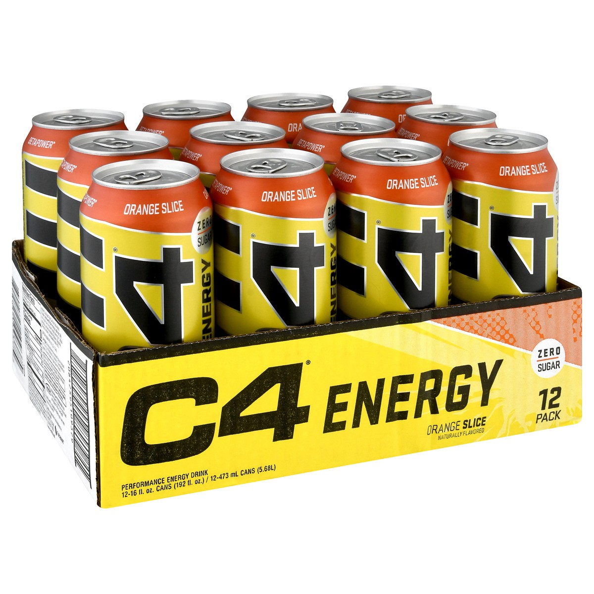 slide 2 of 9, C4 Sport Energy 12 Pack Orange Slice Performance Energy Drink 12 ea, 12 ct