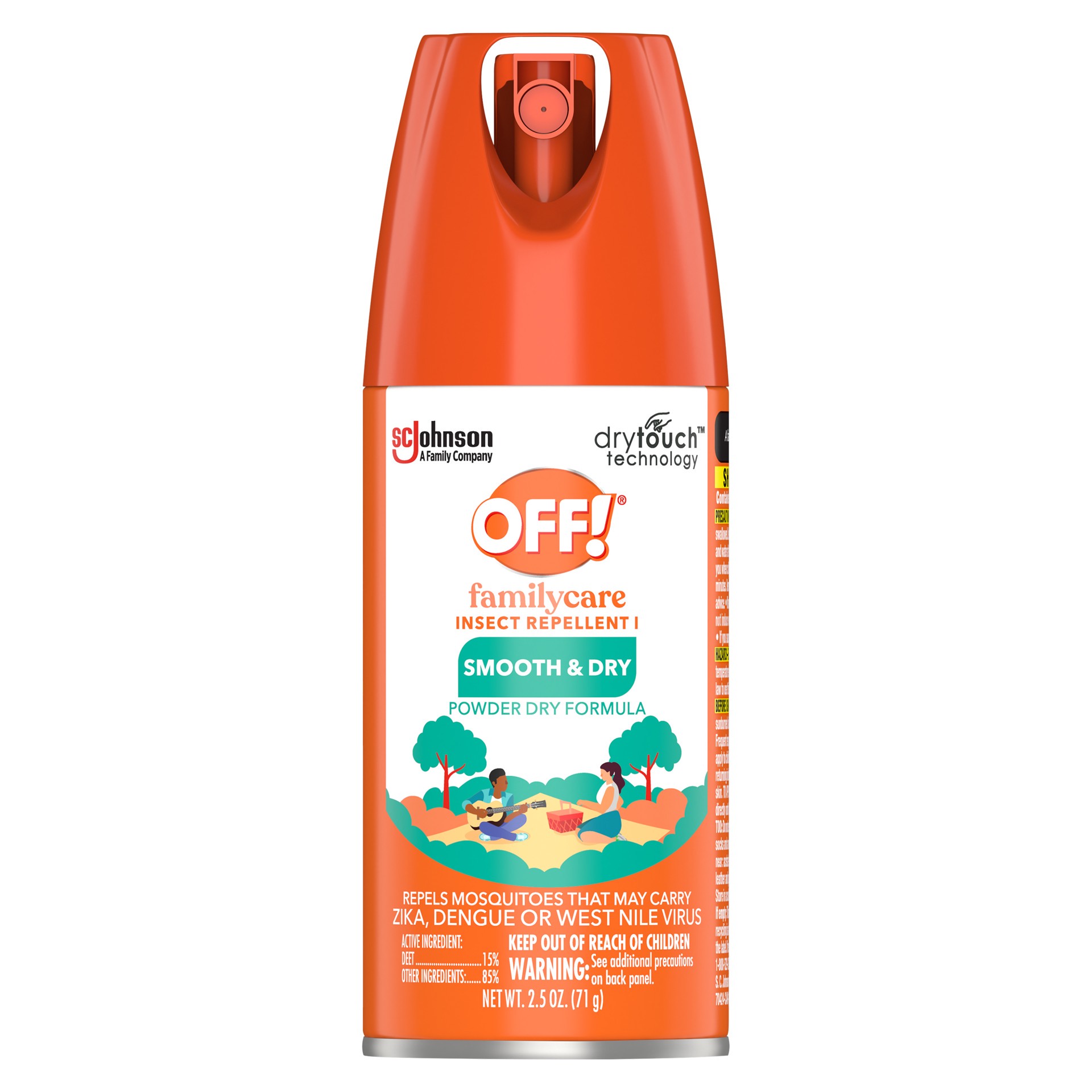 slide 5 of 5, OFF! FamilyCare Smooth & Dry Insect Repellent I 2.5 oz, 2.5 oz