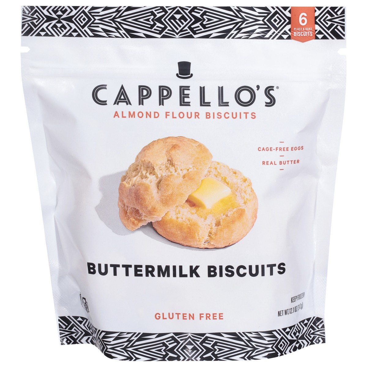 slide 3 of 15, Cappello's Almond Flour Buttermilk Biscuits 6 ea, 