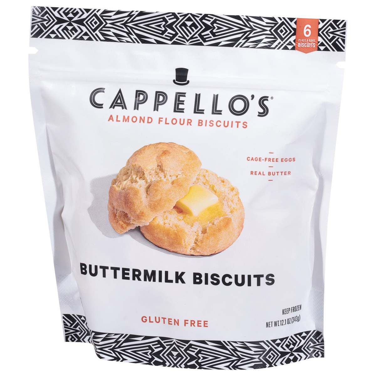 slide 14 of 15, Cappello's Almond Flour Buttermilk Biscuits 6 ea, 