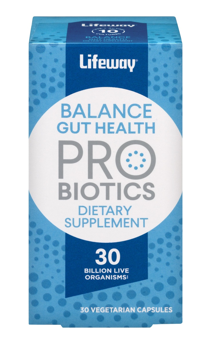 slide 1 of 1, Lifeway Balance Gut Health Probiotic Capsules, 30 ct