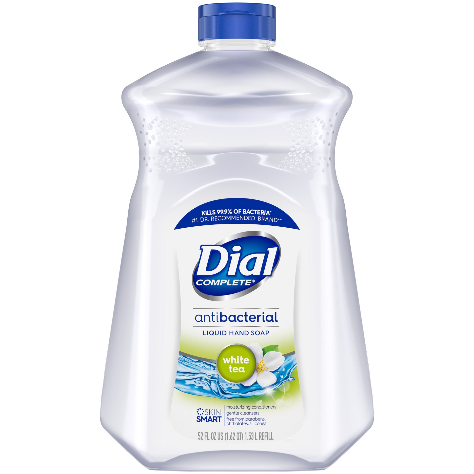 slide 3 of 5, Dial Complete Antibacterial Liquid Hand Soap Refill, White Tea, 52 fl oz, 52 fl oz