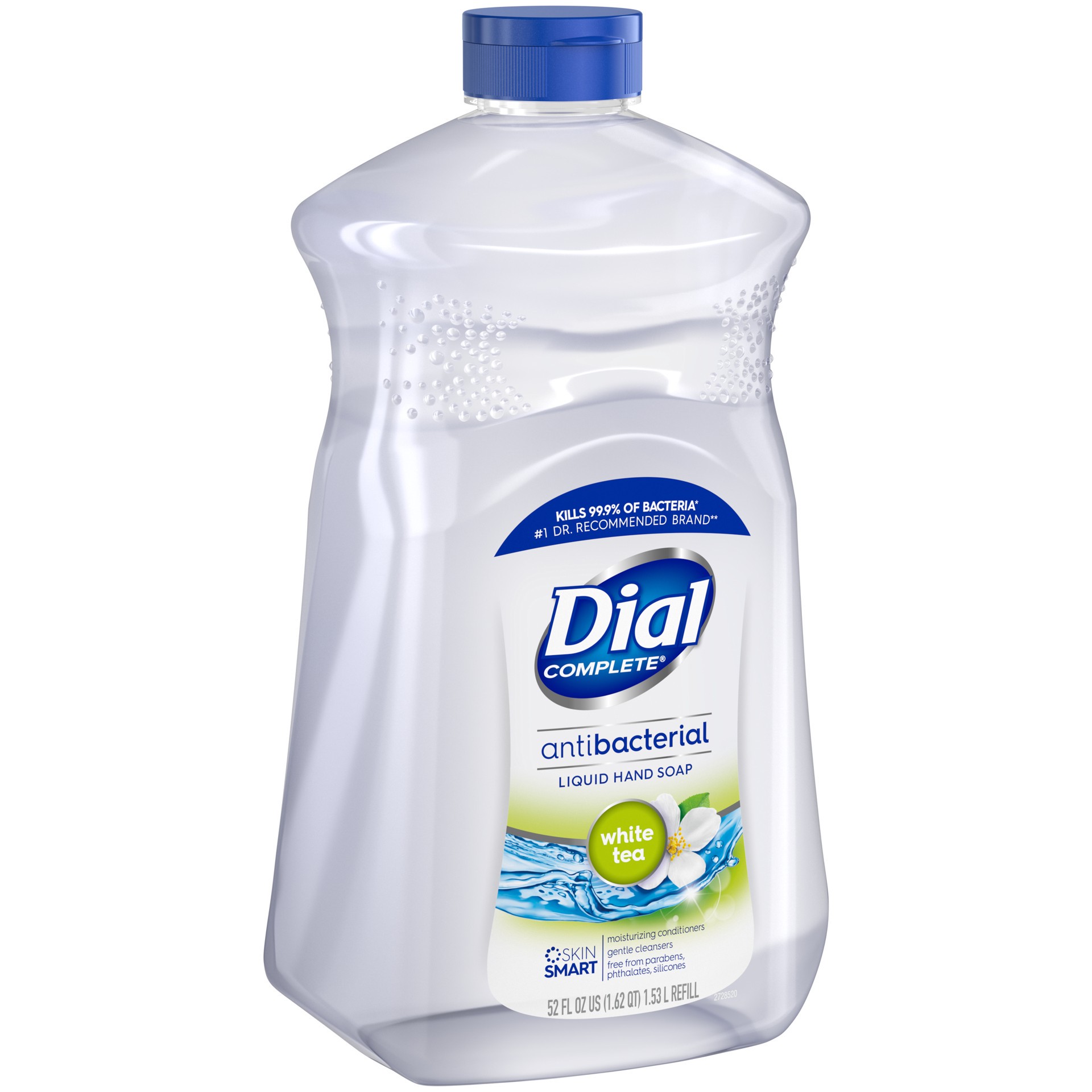 slide 1 of 5, Dial Complete Antibacterial Liquid Hand Soap Refill, White Tea, 52 fl oz, 52 fl oz