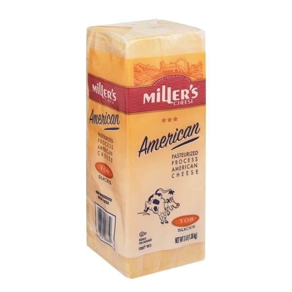 slide 1 of 1, Miller's Millers Cheese Yellow American Cheese - 48 Oz, 48 oz