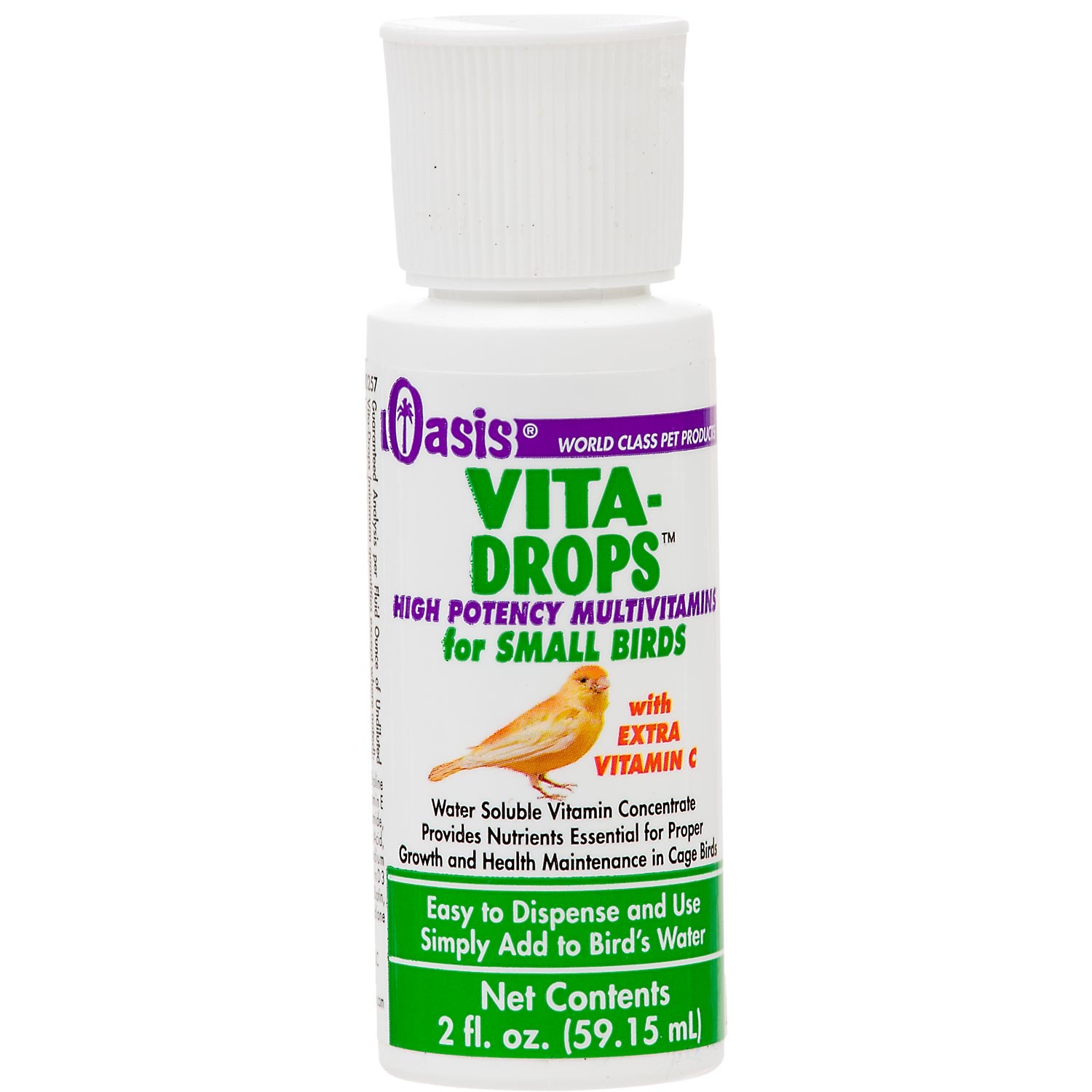 slide 1 of 1, Oasis Vita-Drops Small Bird Multi-Vitamins, 2 oz