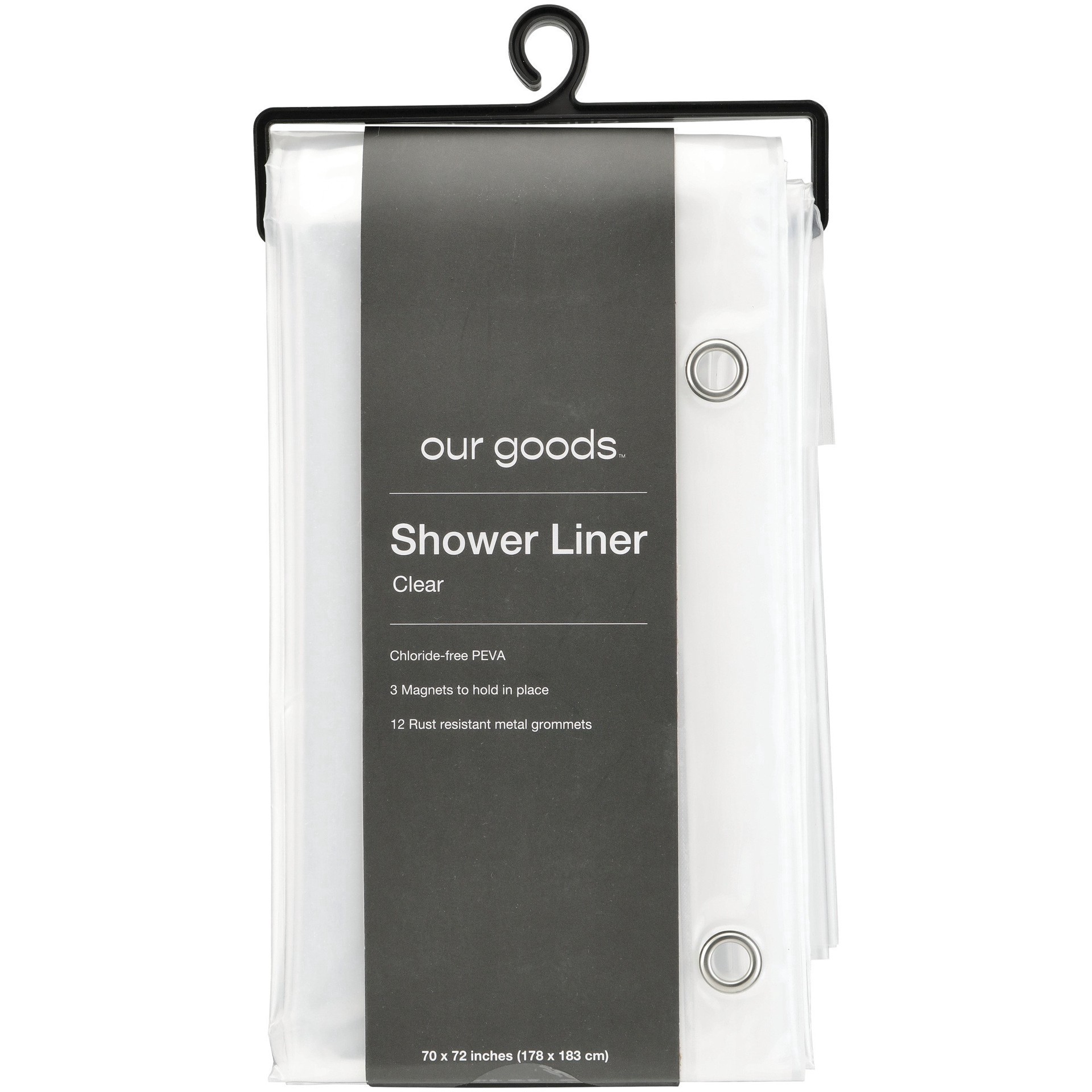 slide 1 of 1, Hill Country Fare Clear Shower Liner, 1 ct