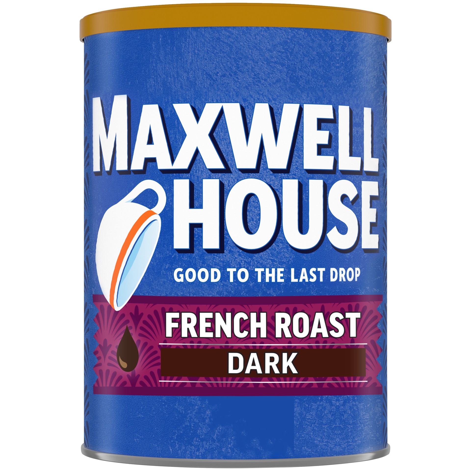 slide 1 of 7, Maxwell House Dark Roast French Roast Ground Coffee, 11 oz Canister, 11 oz