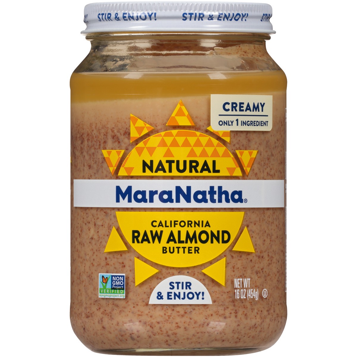 slide 1 of 10, MaraNatha Raw Almond Butter, 16 oz