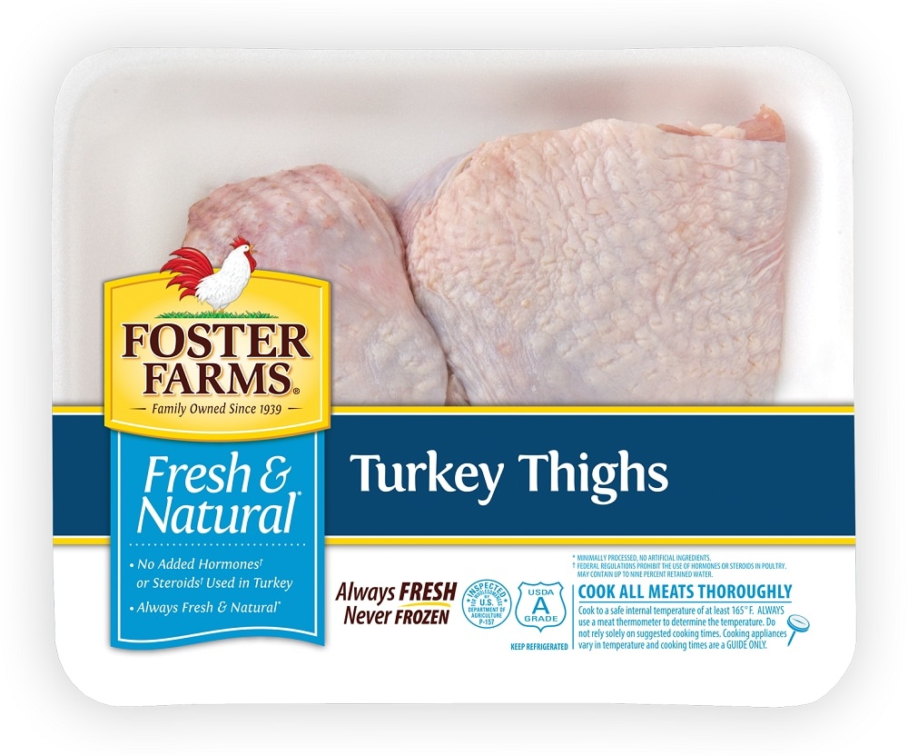 slide 1 of 1, Foster Farm Turkey Thighs, per lb