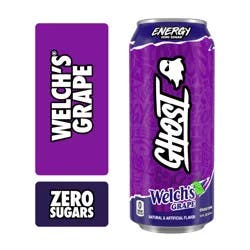 Ghost Energy Zero Sugar Energy Drink, Welch's Grape, 16 fl oz Can
