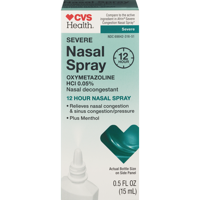 slide 1 of 1, Cvs Health Severe Nasal Spray, 0.5 Oz, 0.5 oz
