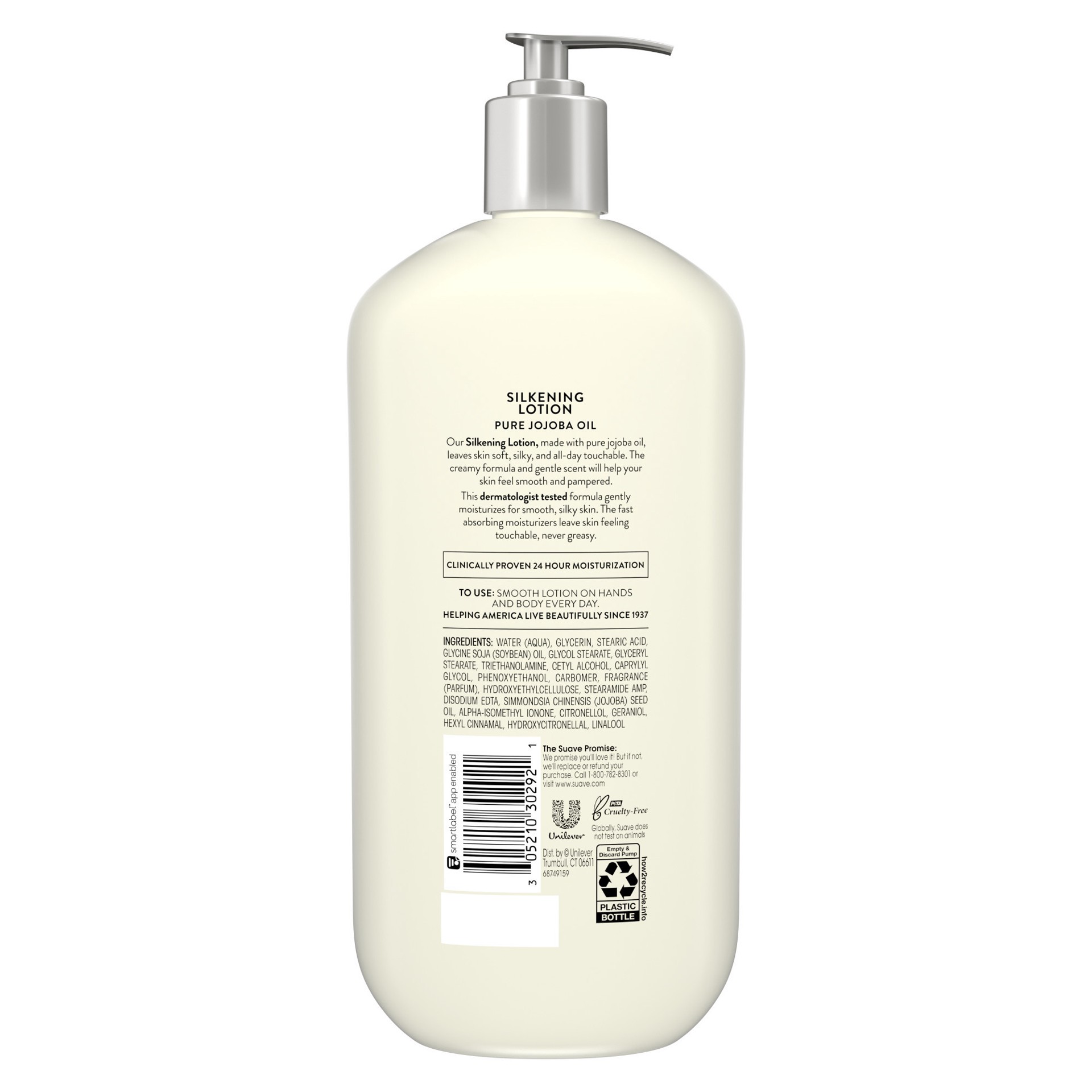 slide 4 of 6, Suave Skin Solutions Body Lotion Silkening with Baby Oil, 32 oz, 32 oz