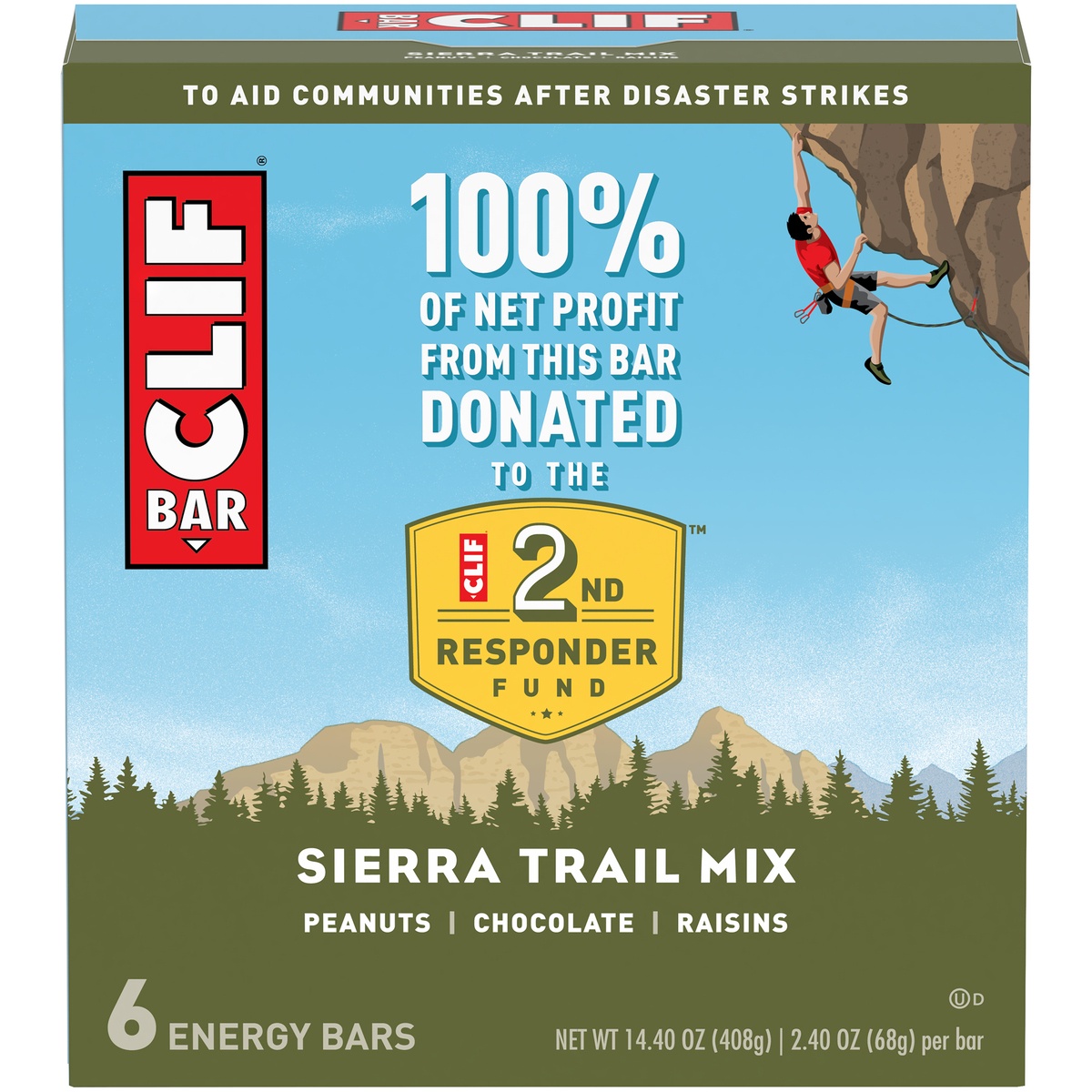 slide 1 of 1, CLIF Bar Sierra Trail Mix Energy Bars, 6 ct