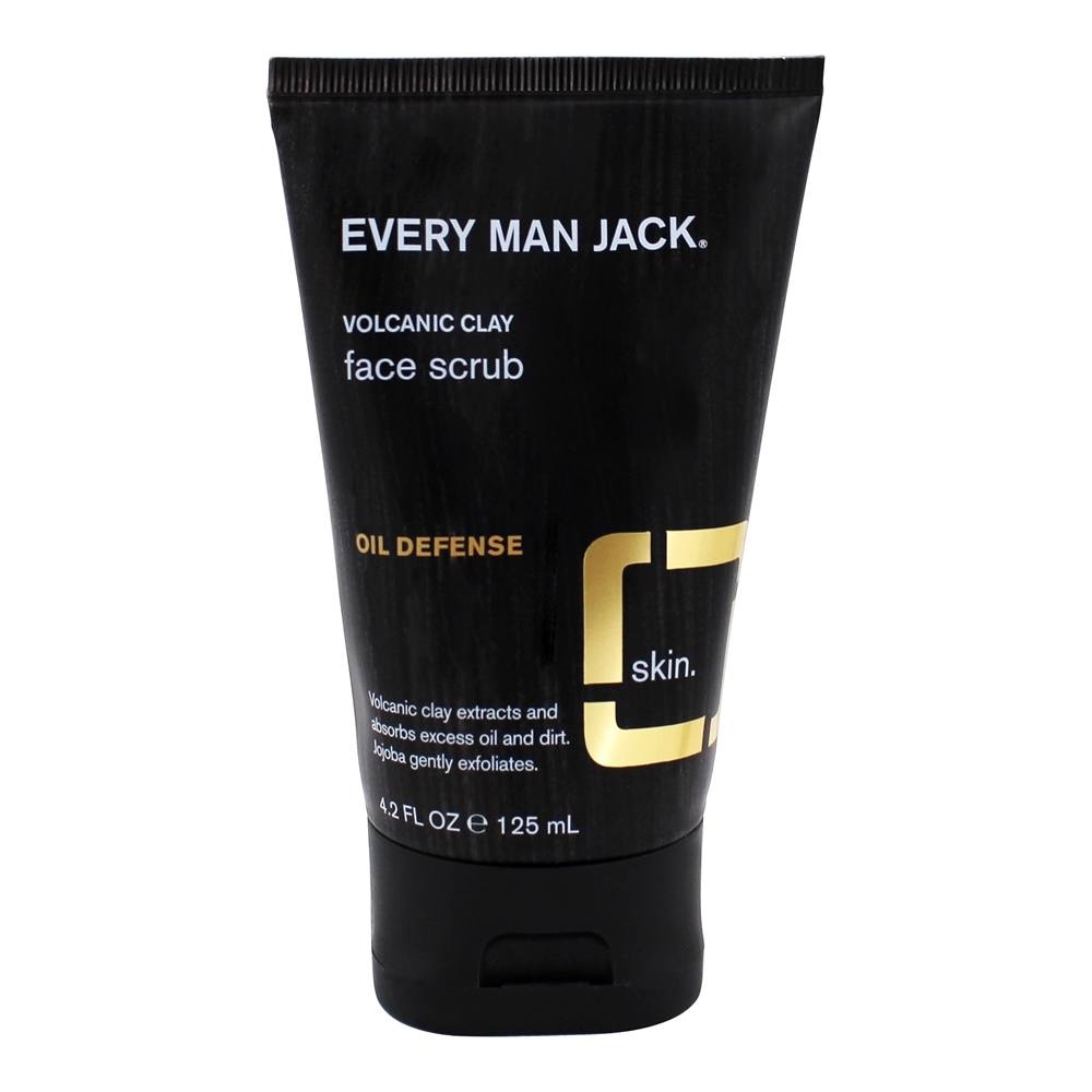 slide 1 of 1, Every Man Jack Oil Defense Volcanic Clay Face Scrub, 4.2 oz