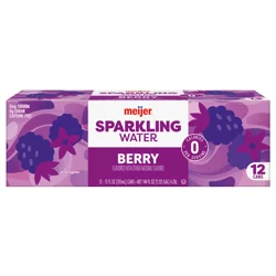 Meijer Sparkling Water Berry - 12 ct; 12 oz