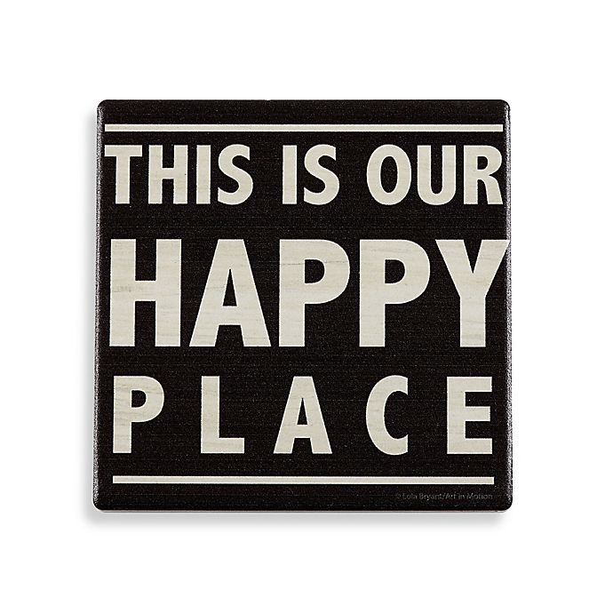 slide 1 of 1, Thirstystone Our Happy Place Coaster, 1 ct