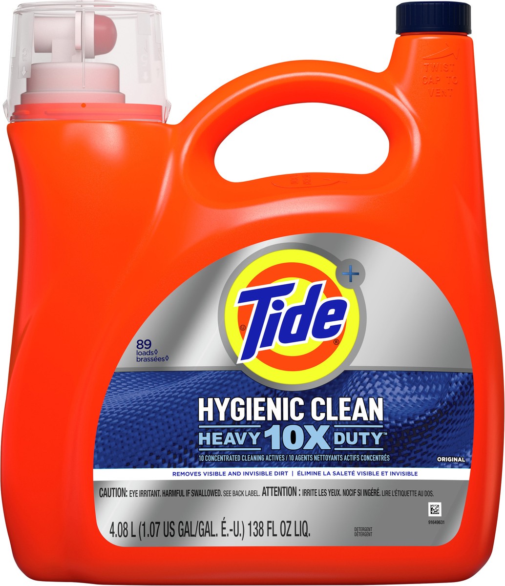 slide 4 of 6, Tide + Heavy 10X Duty Hygienic Clean Original Detergent 4.08 lt, 4.08 l