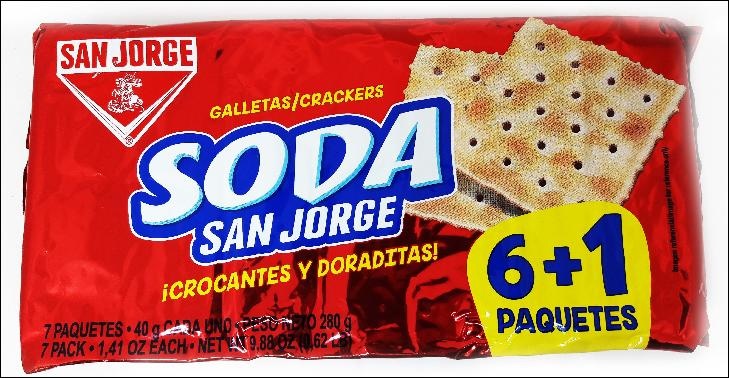 slide 1 of 1, San Jorge Sj Soda Crackers, 9.88 oz