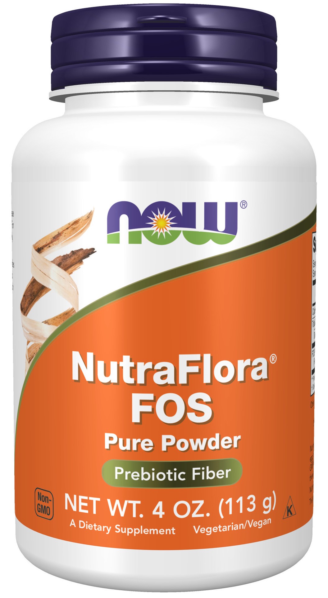 slide 1 of 4, NOW NutraFlora FOS - 4 oz. Powder, 4 oz