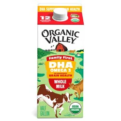 Organic Valley Family First Whole Milk 0.5 gal