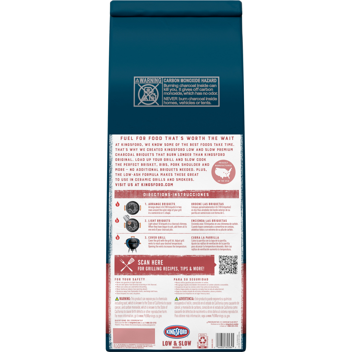 slide 10 of 13, Kingsford Low and Slow Briquettes Charcoal, 12 lb