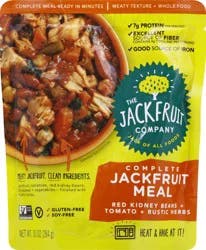 The Jackfruit Company Red Kidney Beans + Tomato + Rustic Herbs Complete Jackfruit Meal 10 oz